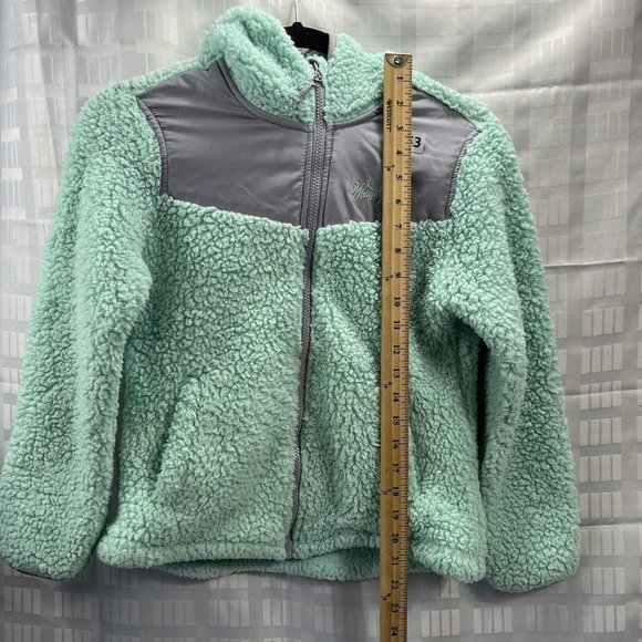Weatherproof Girl's Green Jacket Hoodie Outerwear Size M 10-12 - Picture 3 of 16